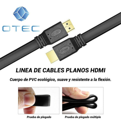 Cable Compatible Con Hdmi, Cable Plano 5 Metros - Otec 4