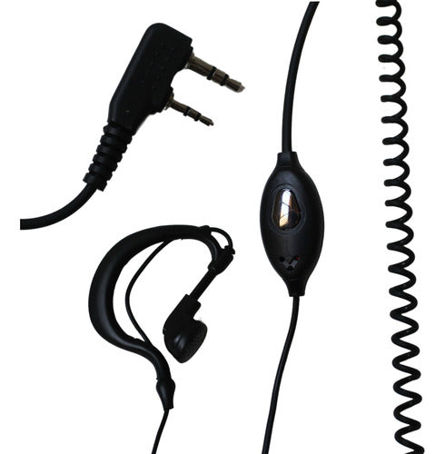 2 Fones Microfone Para Rádio Comunicador Intelbras Rc3002 G2 5