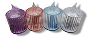 Set of 12 Acrylic Candles with 3 cm Light - Assorted Colors 0