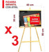 Genérica 3 Kids Chalkboard with Wooden Easel - Advertising Art 1