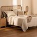King Size Embossed Bedspread with Sherpa 2