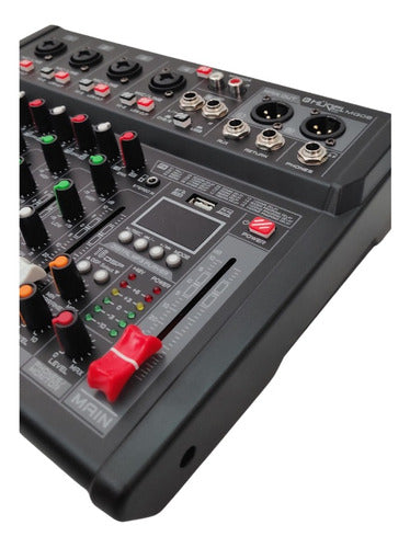 Hügel Digital Mixer Console 6 Channels 16DSP EFX Bluetooth 1