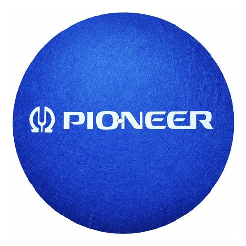 Slipmat Paño Suave Serigrafiado Profesional Pioneer Azu S019 0