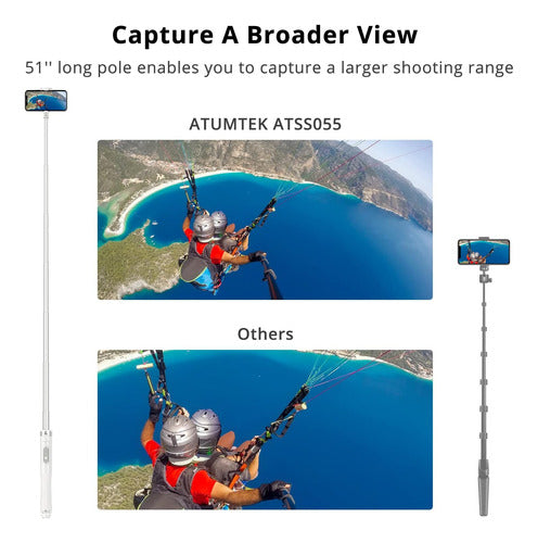 Atumtek Tripod for Selfie Stick 51 Inches 6