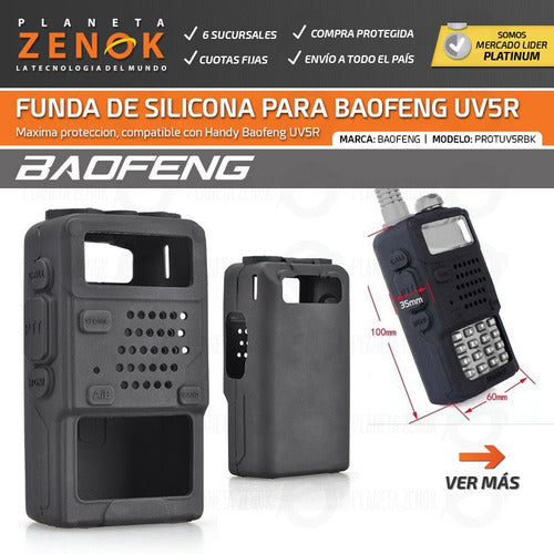 Baofeng Funda Protectora De Silicona Handie Resistente Anti Golpe 1