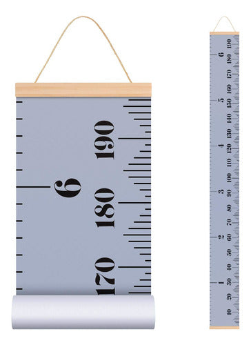 EHZNZIE Growth Height Chart for Babies Kids Wall Mounted Wood 0