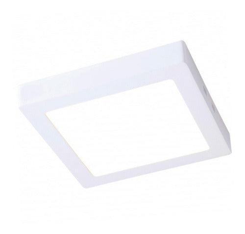 Led Panel Light Artefacto De Luz Led Cuadrado 12W Adosar Exterior Luz Fria 0