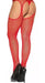 Malena Lingerie Fishnet Pantyhose with Attached Garters Set 2