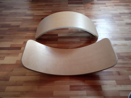 JUEGO+ Curved Board for Adults Waldorf Pikler Montessori Rocker 0