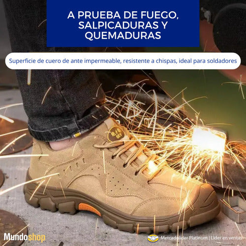 Mundo Shop Casual Style Safety Work Shoes with Reinforced Toe 7