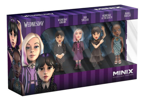 Minix Collectible Figures Wednesday Merlina Pack X 4 0