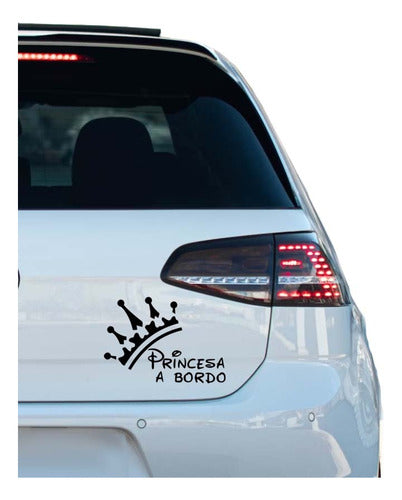 Tiendachipi Vinilo Sticker Decorativo Princesa A Bordo 2