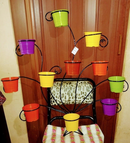 Iron Wall Hanging Pot Plant Tree 2