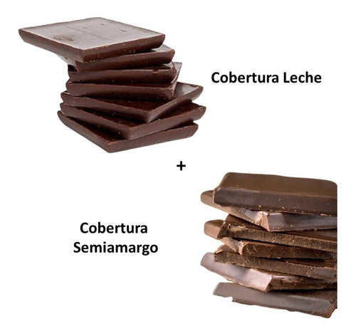 Chocolate Cobertura Leche y Amargo Picos del Sur X 10 Kg 0