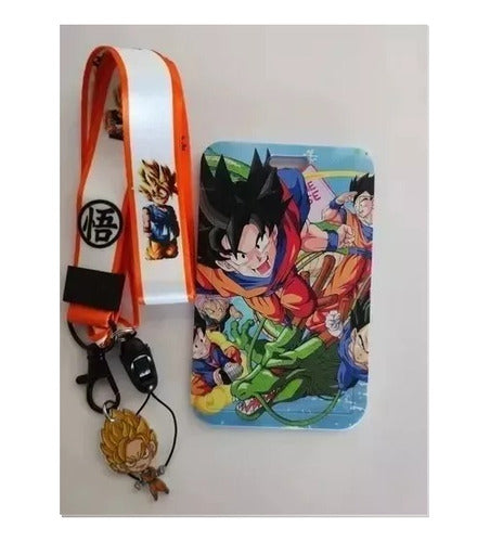 Imported Disney Stitch Goku Anime X1 Sube Card Holder Keychain 1