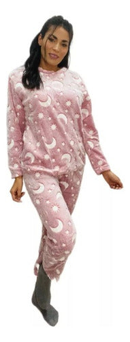 Women's Winter Polar Soft Glowing Earthly Pajama 28