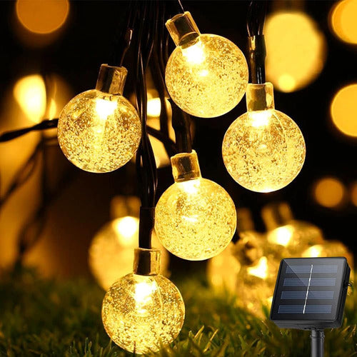 Luces De Cadena Solar Al Aire Libre Impermeables, 49.2 Pies 0