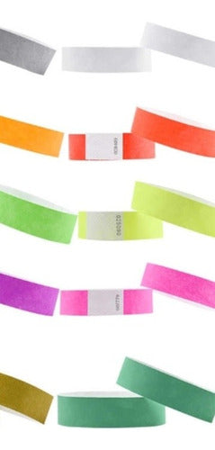 Print Service Custom Printed Tyvek Wristbands for Events and Parties - 1200 Pack 1