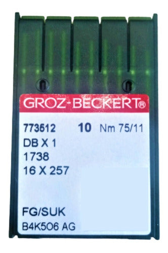 Groz-Beckert Embroidery Needles Sewing Straight 75/11 X 20 Units 0