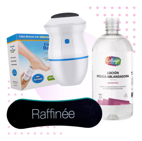 Lefemme Pedicure Kit: Callus Remover, Softener Lotion & Rasp 0