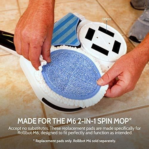 Repuesto De Mopas Para Rollibot M6 2-in-1 Spin Mop 4