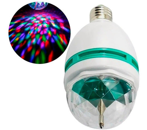 MrSol RGB Rotating LED Lamp Magic Ball DJ Light 0