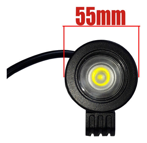 Led Caminero Foco Faro Redondo 12v - 24v 55mm 1