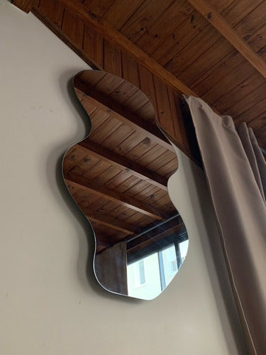 Decorative Irregular Zigzag Mirror 100x60 cm 3