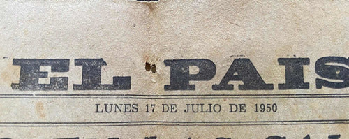 Diario El Pais 1950 Uruguay Maracanazo 1