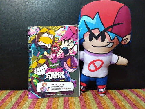 GONGOLI GRÁFICA Promo Friday Night Funkin Doll + FNF Activity Notebook 3