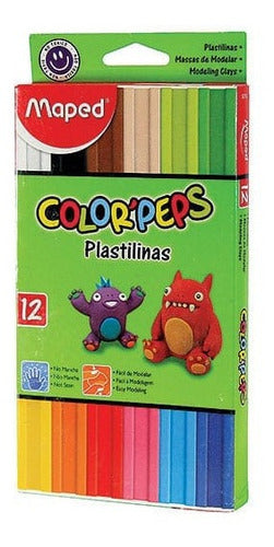 Plastilina Maped Color Peps 20 Grs X 12 Unidades Surtida 0