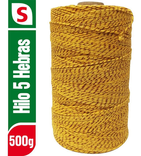 Saborigal Hilo Algodon 5 Hebras Para Atar Embutidos X 500 G 0