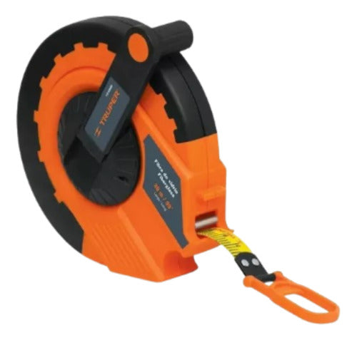 Truper 30m Fiberglass Surveyor Tape Measure 12639 0