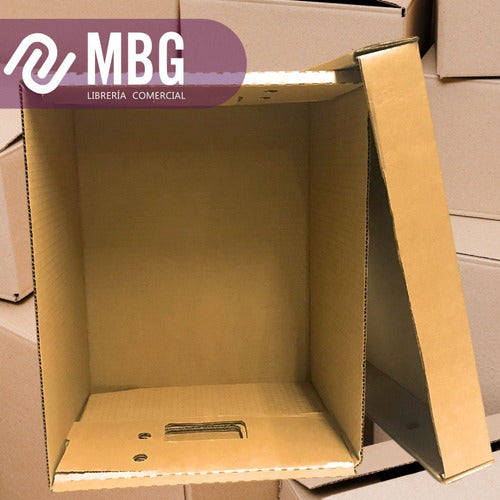 M&D File Box 406 with Super Reinforced Lid 42x32x25 x5 Units 4