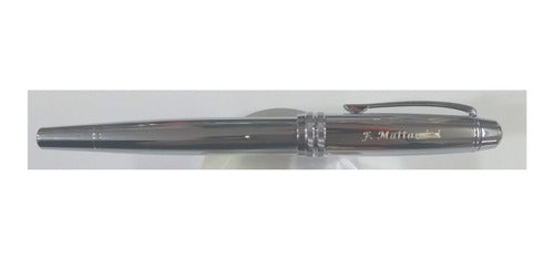 Personalized Engraved Cross Bailey Chrome Rollerball Pen 3