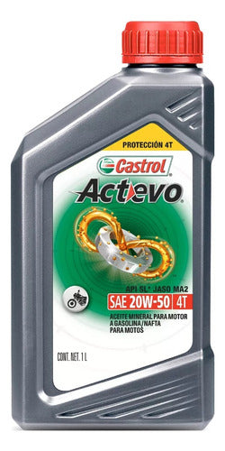 Aceite Castrol Actevo Gp 20w50 Motos Mineral Suzuki Quilmes 0