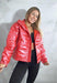 Shiny Red Puffer Jacket 0