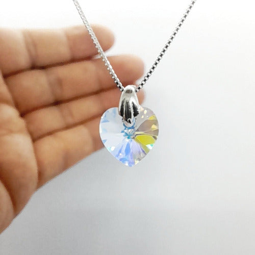 Swarovski Elements Heart Crystal Pendant Necklace 6