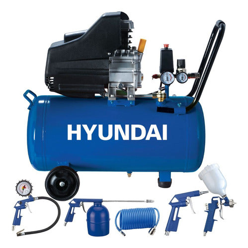 Hyundai 2hp 24 Liters Air Compressor with Quick Coupler Set 0