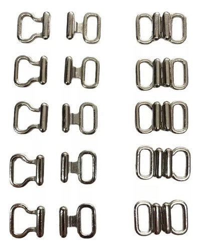 ZAMAC Metal Clips Hooks 11 Mm X 10 / Lingerie Swimwear 0