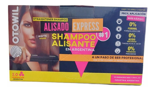 Otowil Alisado Express Shampoo Alisante S/ Formol Caja X10 U 4