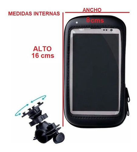 Covertex Soporte Moto 6 Estanco Funda Celular Bolso Gps Moto Lluvia 1