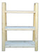 Scandinavian Style Low Inclined Pine Bookcase 0