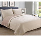 City White Plain Reversible Bedspread Set + 2 Pillow Shams - Queen Size 13