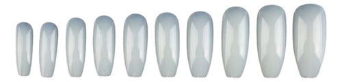 DD2 Ballerina Coffin Tips X100 Ultra Thin Flexible Nail Manicure 1