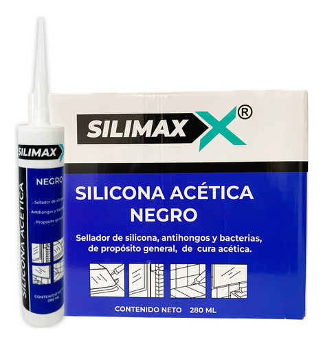 Silimax Silicone Acetic 280g Transparent White Black - Box of 24 5