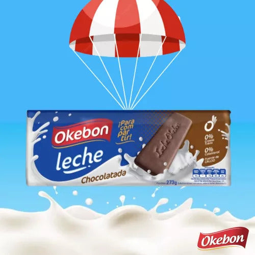 Okebon Galletitas Caja Por 18 Unidades Sabor Dulce De Leche 2