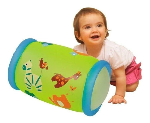 Inflable Baby Roller C/ Cascabel Rueda Y Suena Para Bebe 0