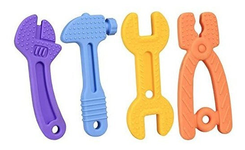 Owowong Silicone Baby Teething Toy Set of 4 0