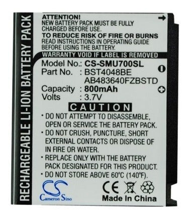 Cameron Sino Battery for Samsung GT-S5230 800 mAh Part AB603443CE 1